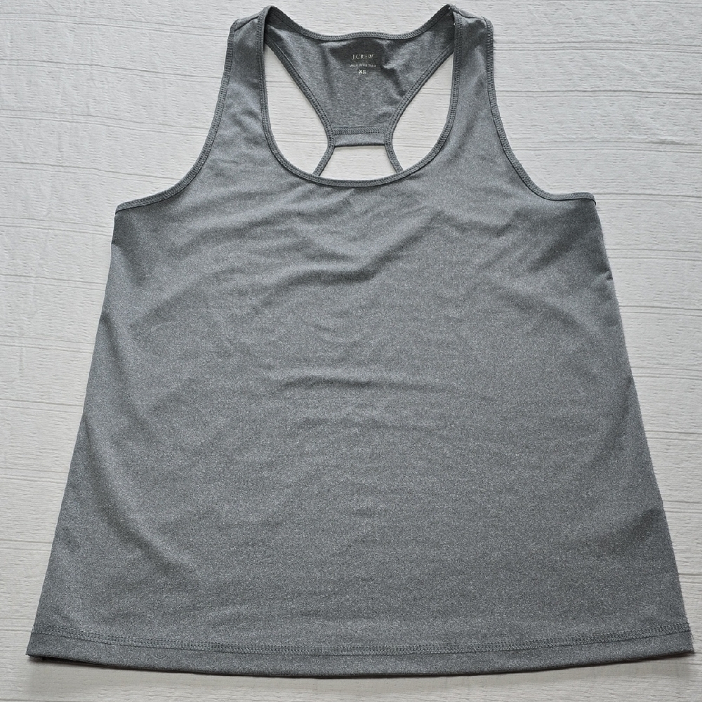J. Crew Factory Heather Gray Racerback Tank Top Size XS